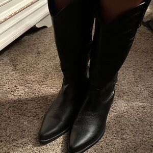 NOBO Black Heeled Boots